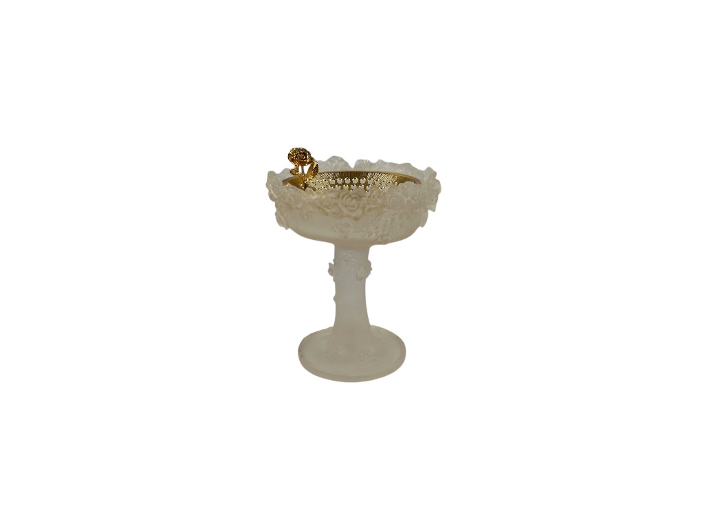 WHITE LEAFY INCENSE BURNER