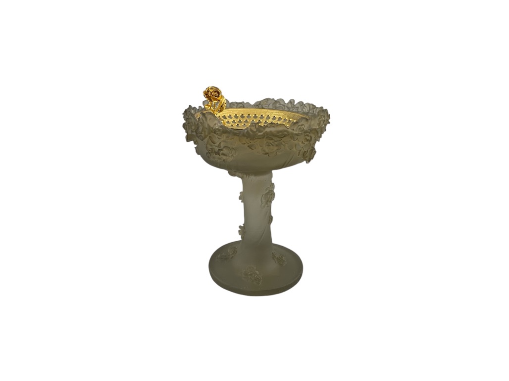 GRAY LEAFY INCENSE BURNER