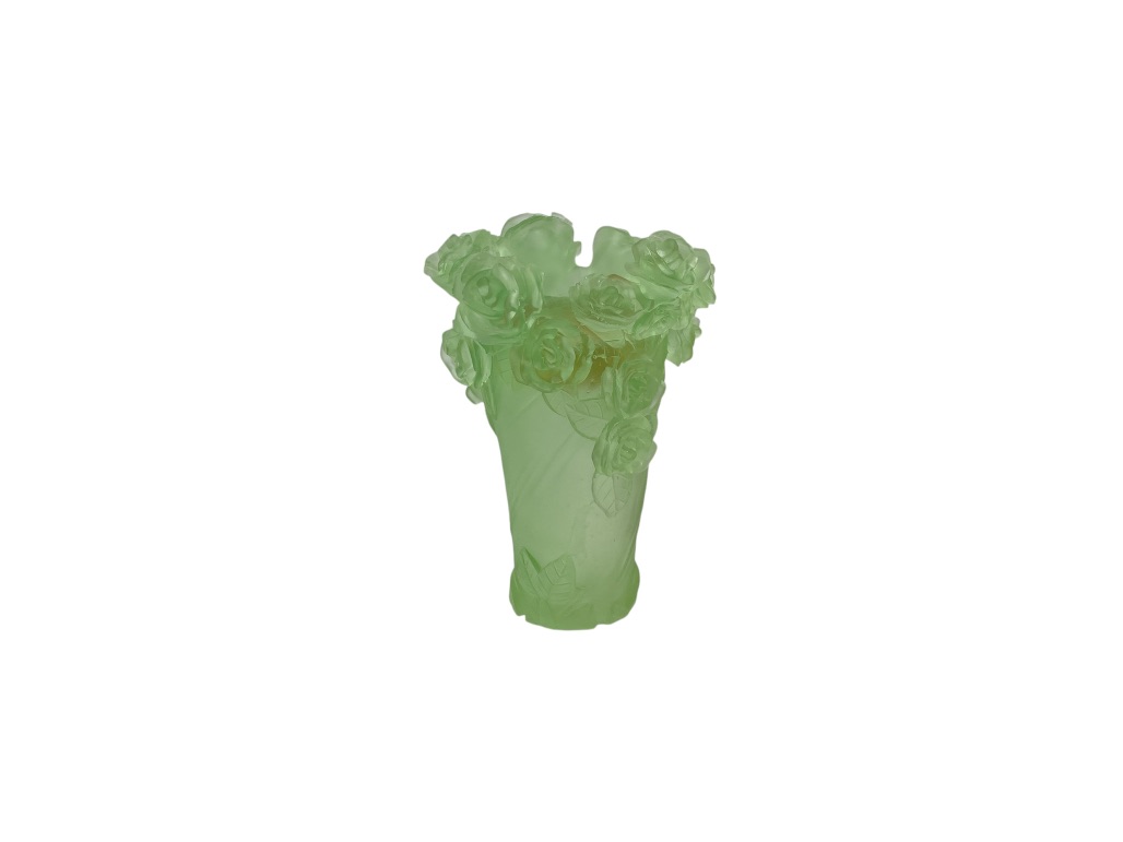 GREEN FLOWERY INCENSE BURNER